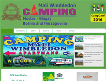 Tablet Screenshot of campingmostar.ba